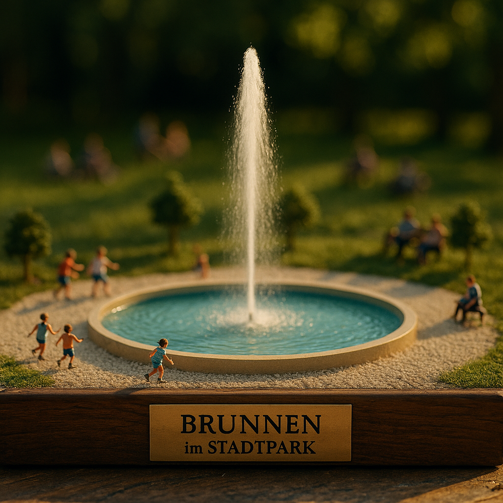 Diorama: Der Brunnen im Stadtpark & dessen Geschichte