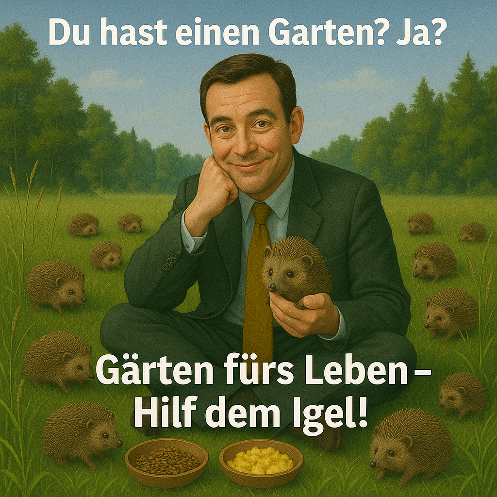 Du hast einen Garten? Ja? Gärten fürs Leben – Hilf dem Igel!