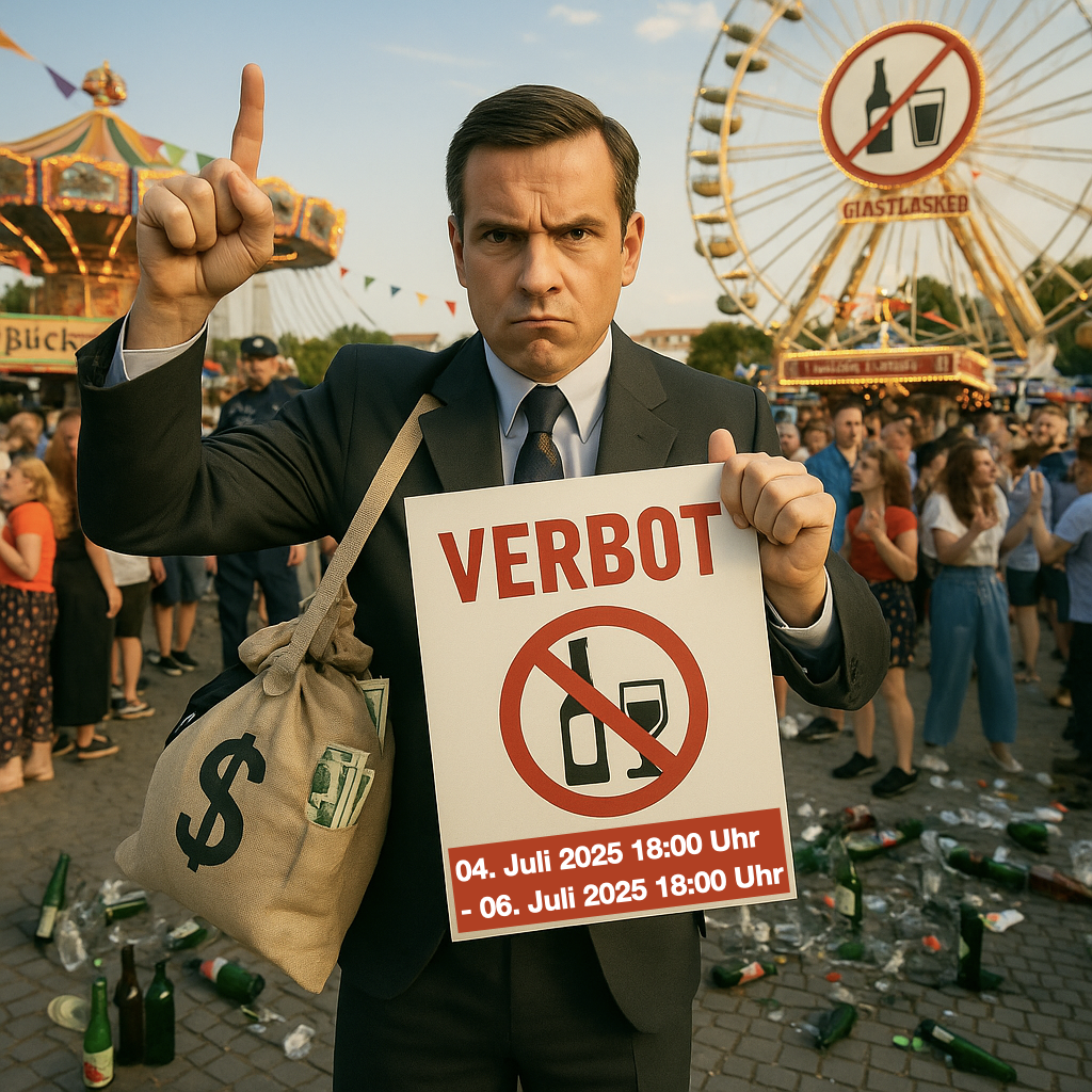 Stadt verbietet Flaschen und Gläser zum Stadtfest!