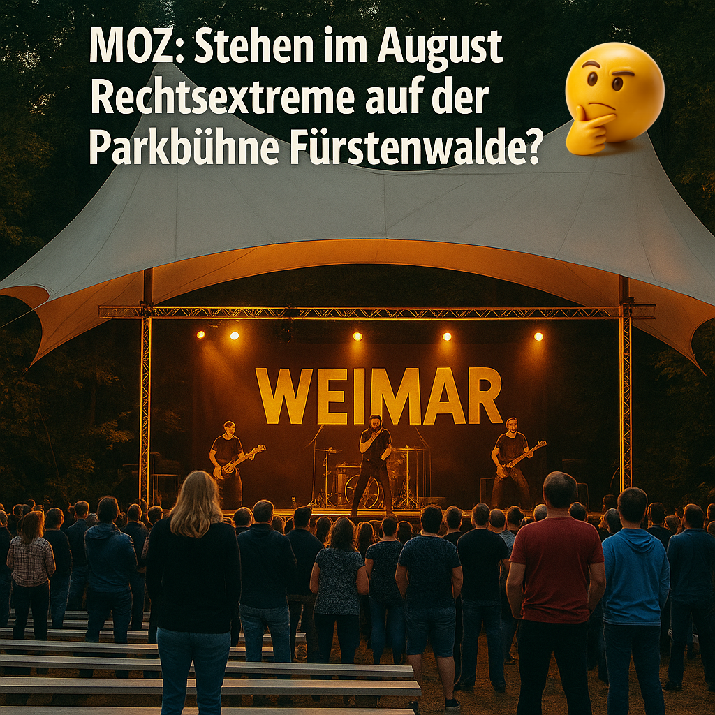 Parkbühne, die Band „WEIMAR“, ja, schon wieder!